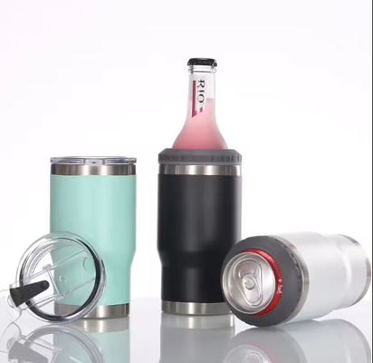 Qualität  14oz 3-in-1 Custom OEM Coffee Tumbler Mug Cola Holder Stainless Steel Beer Can Cooler usine