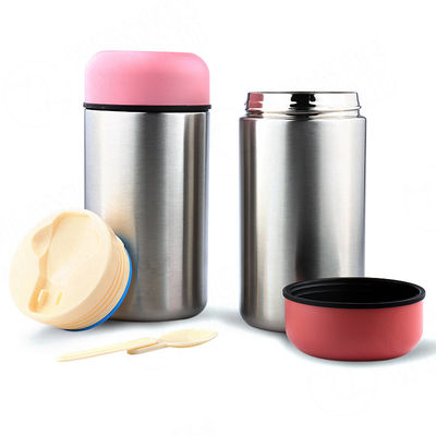 Qualität  350ml / 500ml Stainless Steel Insulated Lunch Box Nature Color High Food Safety usine