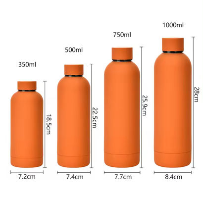Berührungsgummifarbe Doppelwand Vakuumflasche Tumbler 500ml Edelstahl Wasserflaschen