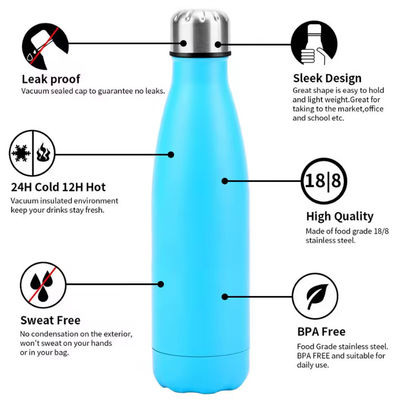 Warmverkauf 500ml Edelstahl Isolierte Vakuum-Wasserflasche