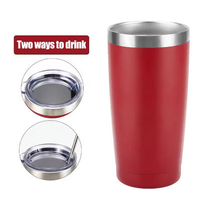 20 OZ aus Edelstahl Isolierter Wein-Tumbler nachhaltiges Pulver beschichtet