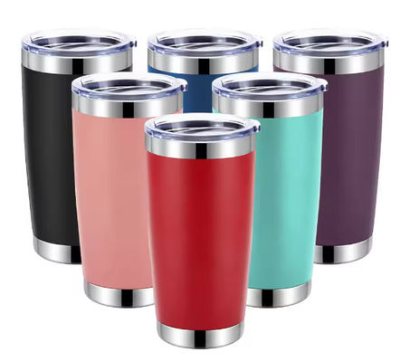 20 OZ aus Edelstahl Isolierter Wein-Tumbler nachhaltiges Pulver beschichtet