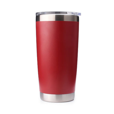 20 oz Metall-Tumbler Blank Rot mit Magnet-Schieberdeckel OEM ODM