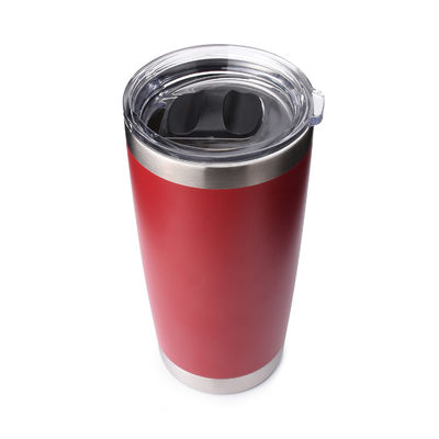 20 oz Metall-Tumbler Blank Rot mit Magnet-Schieberdeckel OEM ODM