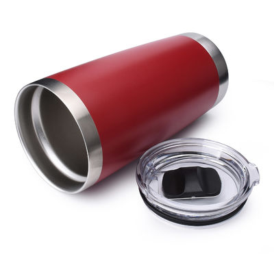 20 oz Metall-Tumbler Blank Rot mit Magnet-Schieberdeckel OEM ODM