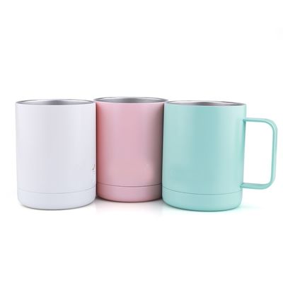 Kaffeetassen des Edelstahl-10oz mit Deckeln, Kaffee Isolierbecher Soem begrüßt