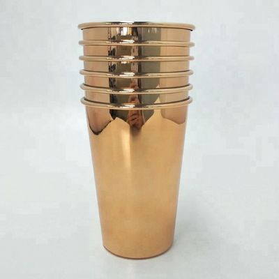 18/8 Grad-Edelstahl isolierte Flaschen-roten goldenen Bierkrug 16oz 450ml