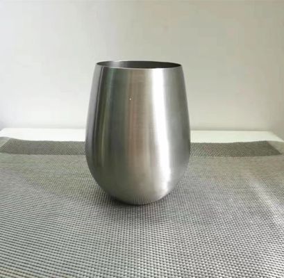 Natur-Farbedelstahl isolierte Wein-Gläser der Flaschen-18oz 500ml