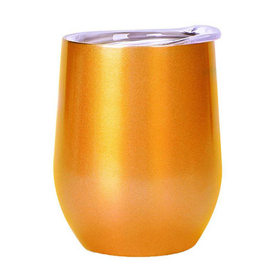 weißer Kaffeetasse-doppel-wandiger Entwurf des Edelstahl-12oz für lange Zeit-Isolierung
