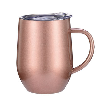 doppel-wandige Vakuumflaschen-Eierschalen-Kaffee-Trommel des Edelstahl-12oz
