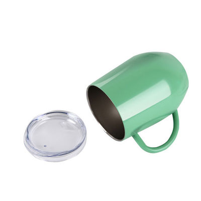 doppel-wandige Vakuumflaschen-Eierschalen-Kaffee-Trommel des Edelstahl-12oz