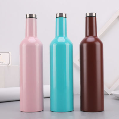 Attraktiver rosa freundliche Materialien Farbedelstahl Isolierflasche Eco