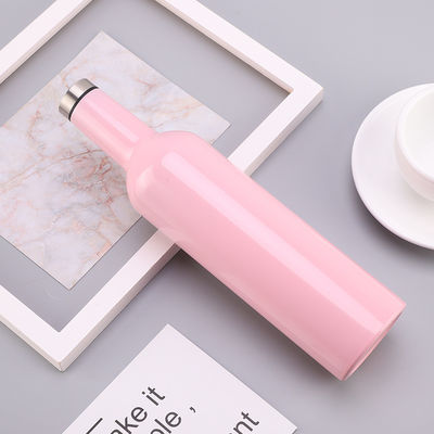 Attraktiver rosa freundliche Materialien Farbedelstahl Isolierflasche Eco