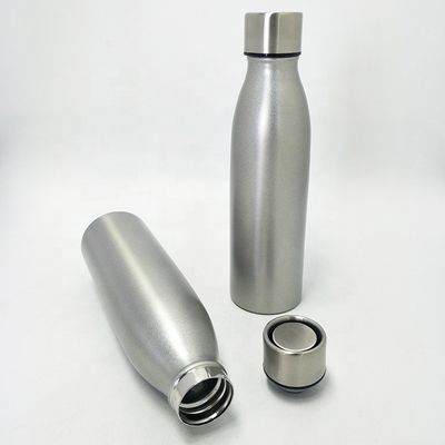 Farbknallen rostfreie Sport-Flasche der Natur-17oz, Vakuumsport-Flasche mit oben Deckel