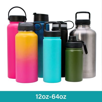 12oz - Edelstahl Isolierdoppel-wandiges Vakuum der flaschen-64oz isoliert