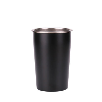 Edelstahl-Reise-Becher-kundenspezifische Farbdoppel-wandige Trommel 10oz 15oz