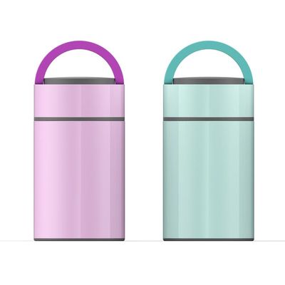 Nettes rosa/Grün-Vakuum isolierte Mittagessen-Behälter Heiztransferdruck