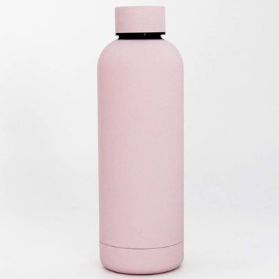 Sport-Flaschen-Gummibeschichtung des Edelstahl-500ml doppel-wandig für das Laufen